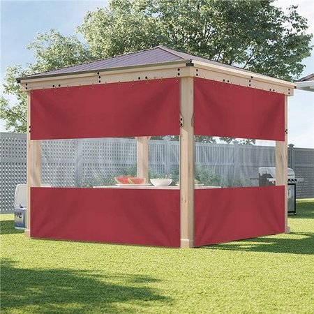 COVERS & ALL Tarp, Clear, Vinyl ClearPanel-T-Red-11